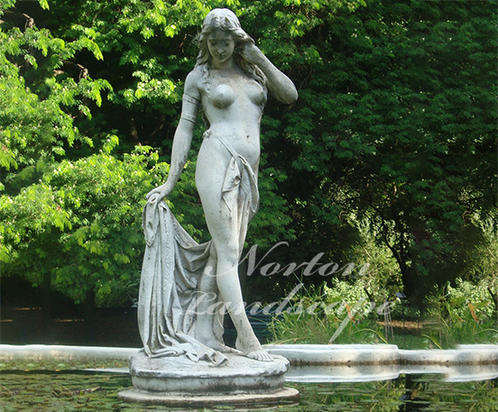Modren home decor stone art nude woman body sculpture